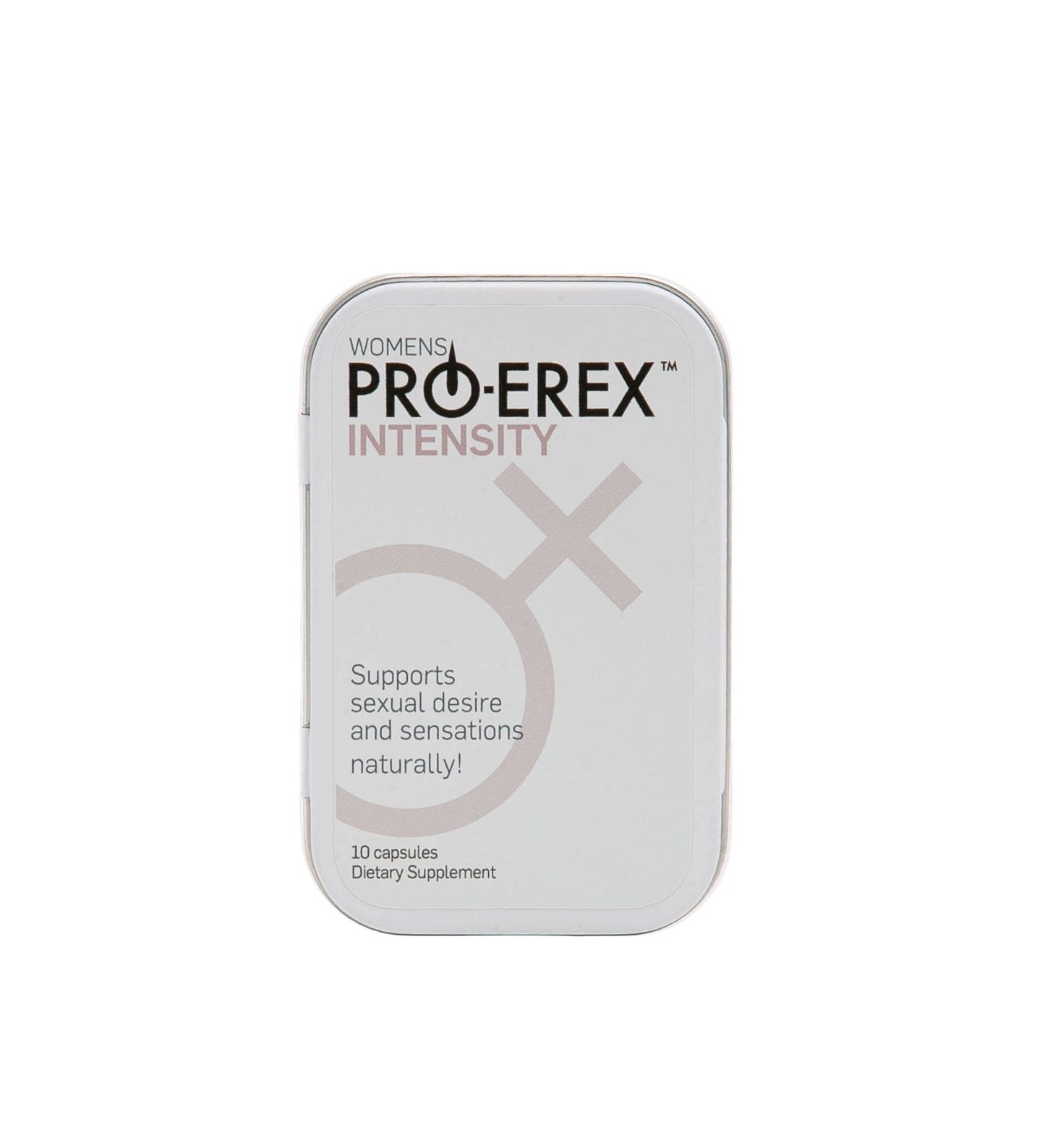 Pro-Erex Intensity supplement packaging on a white background