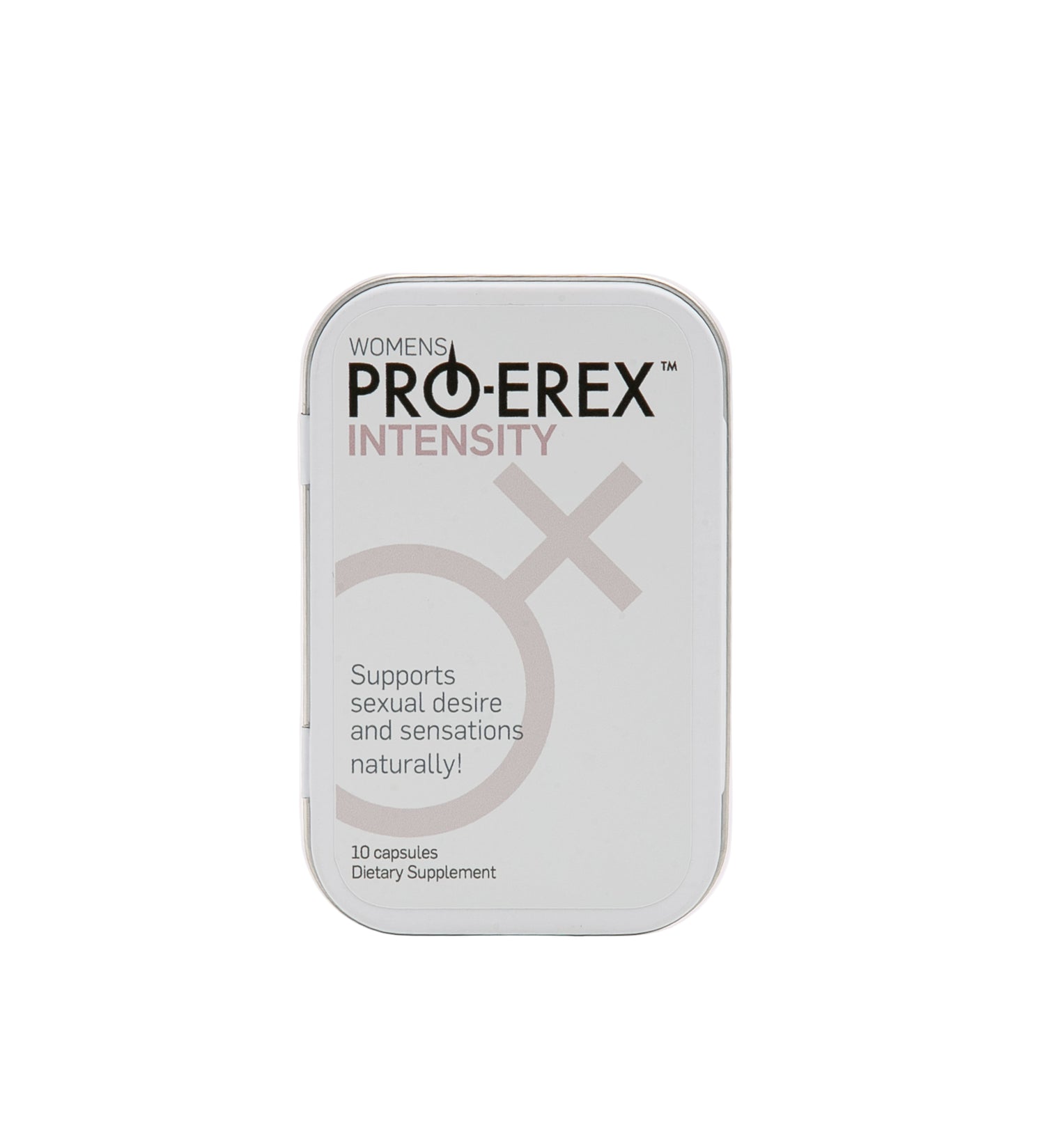 Pro-Erex Intensity supplement packaging on a white background