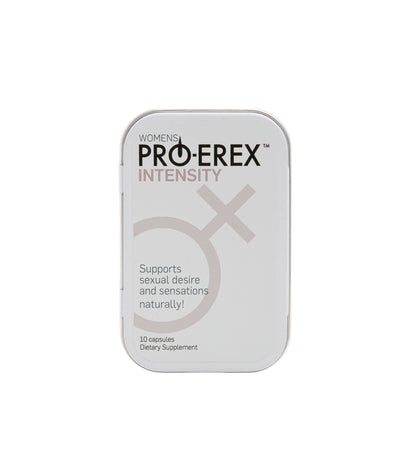 Pro-Erex Intensity supplement packaging on a white background